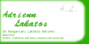 adrienn lakatos business card